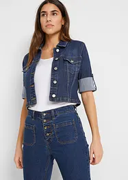 Kurze Jeansjacke mit 3/4 Ärmel, bonprix