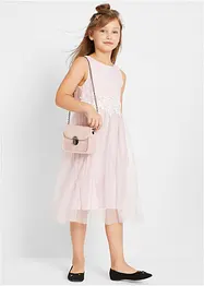 Midikleid  mit Spitzenbesatz, bonprix