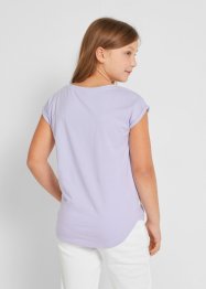 T-shirt fille avec coton bio, bpc bonprix collection