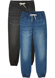 Jungen Jeans Schlupfhose (2er Pack), bonprix