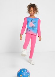 Mädchen Leggings mit Bio-Baumwolle (2er Pack), bpc bonprix collection