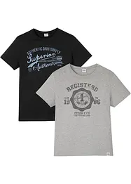 Lot de 2 T-shirts, bonprix