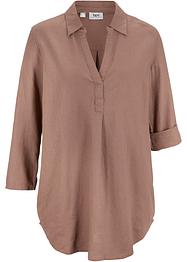 Leinen-Bluse, 3/4-Arm, bpc bonprix collection