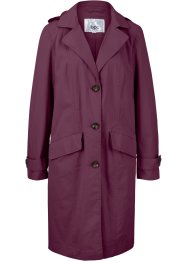 Manteau coton doublé ample avec capuche, trapèze, bpc bonprix collection