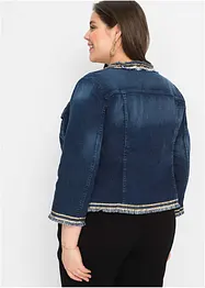 Veste en jean à franges, bonprix