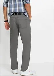 Lot de 2 pantalons droits taille élastiquée 100% coton, Regular, bonprix