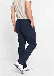 Regular Fit Chino-Schlupfhose mit Leinenanteil, Straight, bonprix