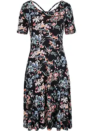 Knieumspielendes Jerseykleid in A-Linie, bonprix