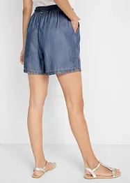 Leichte Denim Shorts mit Leinen und Bequembund, bonprix