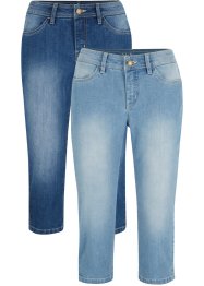 Capri-Komfort-Stretch-Jeans, 2-er Pack, John Baner JEANSWEAR