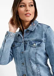 Veste en jean avec broderie, bonprix