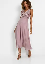 Maxikleid mit Paillettenstickerei, bonprix