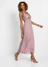 Maxikleid mit Paillettenstickerei, bonprix