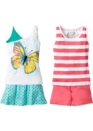 Mädchen Strandoutfit (4-tlg. Set) aus Bio-Baumwolle, bonprix