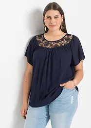 Bluse mit Spitze, bonprix