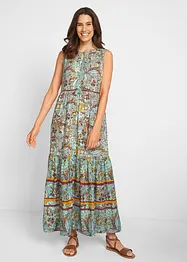 Maxi Web-Kleid mit Bordürendruck, bpc bonprix collection