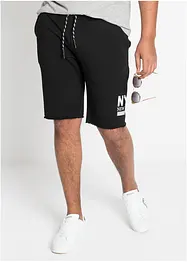 Sweat-Bermuda mit offenen Kanten, bonprix