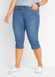 Slim Jeans, Mid Waist, Capri, bonprix