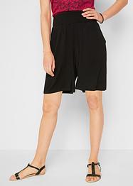 Weite Jersey-Bermuda mit breitem Komfort-Smokbund und Seitentaschen, bpc bonprix collection