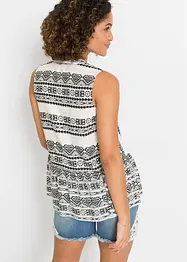 Blouse sans manches imprimée, bonprix