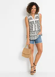 Blouse sans manches imprimée, bonprix