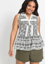 Blouse sans manches imprimée, bonprix