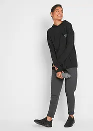 Pantalon en molleton, taille élastiquée, bonprix