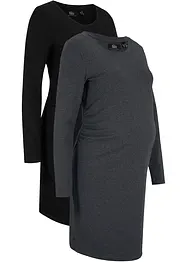 Umstandsshirtkleid  mit Bio- Baumwolle (2er-Pack), bpc bonprix collection