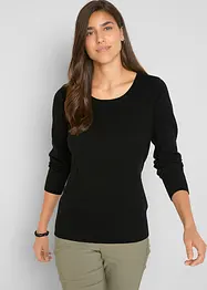 Basic Pullover mit recycelter Baumwolle, bonprix