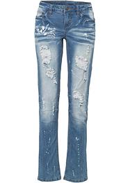 Jean Straight avec effets destroy, RAINBOW