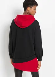 Sweatshirt mit Kapuze und asymmetrischem Saum, bonprix