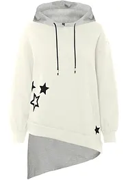 Sweatshirt mit Kapuze und asymmetrischem Saum, bonprix