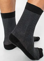 Socken mit druckfreiem Bündchen mit Bio-Baumwolle (5er Pack), bonprix