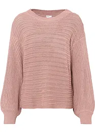 Oversize Lochstrick-Pullover, BODYFLIRT