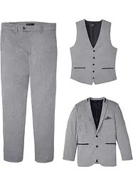Anzug mit Weste (3-tlg.Set), Regular Fit, bonprix