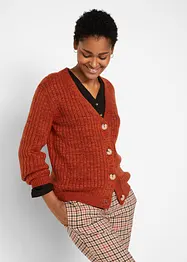 Grobe Strickjacke mit recycelter Baumwolle, bonprix