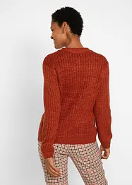 Grobe Strickjacke mit recycelter Baumwolle, bonprix