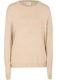 Pull en maille avec encolure ronde, bonprix