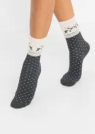 Lot de 3 paires de chaussettes thermiques avec carte cadeau, bonprix