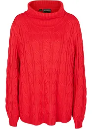 Rollkragenpullover mit Zopfmuster, bonprix