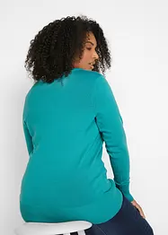 Feinstrick-Pullover mit V-Ausschnitt, bonprix