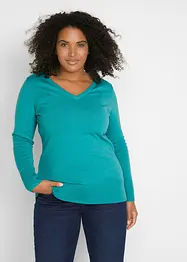 Feinstrick-Pullover mit V-Ausschnitt, bonprix