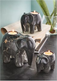 Teelichthalter im Elefanten-Design (3-tlg.Set), bpc living bonprix collection