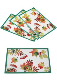 Tischsets mit Blätterdruck (4er Pack), bpc living bonprix collection
