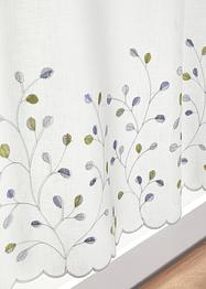 Scheibengardine mit Blätterstickerei, bpc living bonprix collection