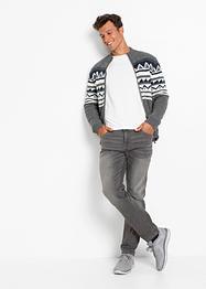 Gilet en maille norvégien avec doublure peluche, John Baner JEANSWEAR