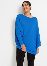Oversize-Pullover mit asymmetrischem Saum, BODYFLIRT