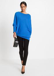 Oversize-Pullover mit asymmetrischem Saum, BODYFLIRT
