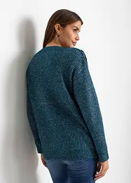 Pull oversize à boutons, bonprix