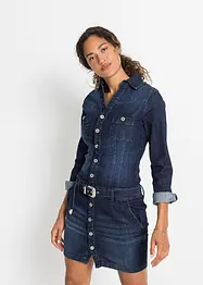 Jeans Kleid mit Gürtel, bonprix